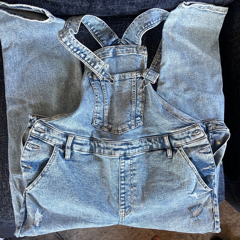 Ava & Viv Light Blue Denim Overalls